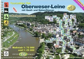 bokomslag TourenAtlas 04. Oberweser-Leine Wasserwandern 1 : 75 000