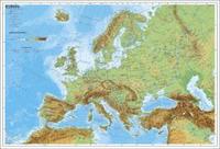 bokomslag Europa, physisch 1 : 7 500 000. Wandkarte Kleinformat ohne Metallstäbe
