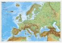 bokomslag Europa, physisch 1 : 7 500 000. Wandkarte Kleinformat ohne Metallstäbe