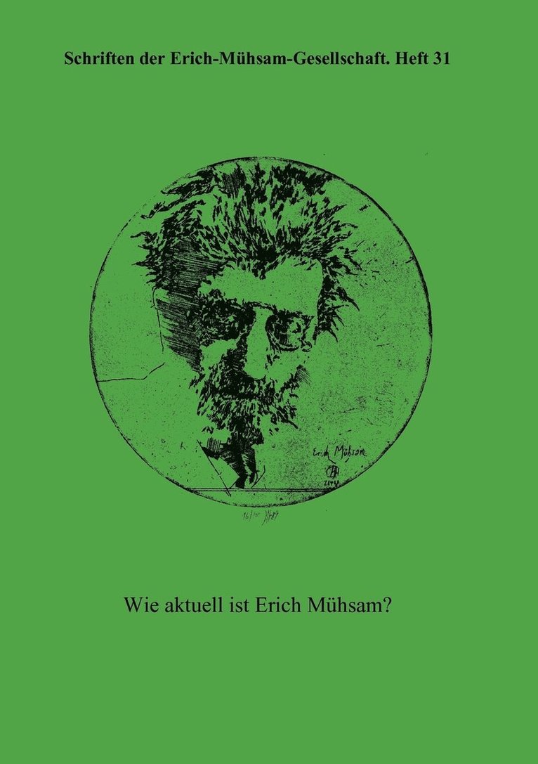 Schriften der Erich-Muhsam-Gesellschaft, Heft 31 1