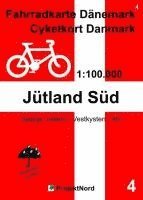 bokomslag 4 Fahrradkarte Dänemark / Cykelkort Danmark 1:100.000 - Jütland Süd