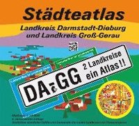 bokomslag Städteatlas Landkreis Darmstadt-Dieburg und Landkreis Groß-Gerau  1:13 000