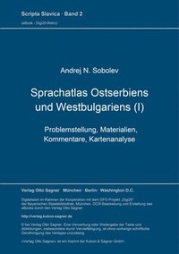 bokomslag Sprachatlas Ostserbiens Und Westbulgariens (I)
