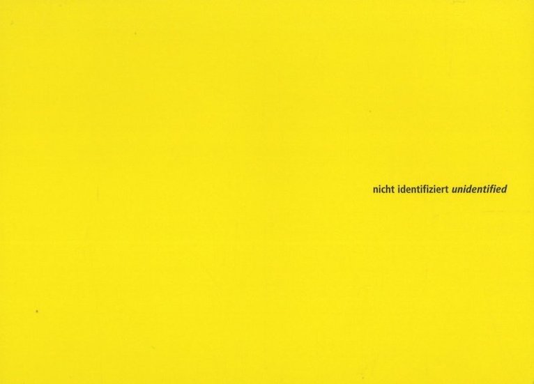 Unidentified / Nicht Identifiziert