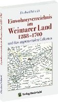 bokomslag Einwohnerverzeichnis im Weimarer Land 1288-1700 und den angrenzenden Gebiete