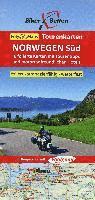 bokomslag Norwegen Süd 1 : 600 000. 8 folierte Karten mit Tourentipps und motorradfreundlichen Hotels