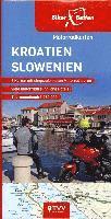 bokomslag Motorradkarten Set Kroatien Slowenien