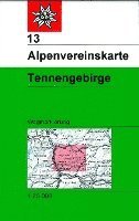 bokomslag DAV Alpenvereinskarte 13 Tennengebirge 1 : 25 000