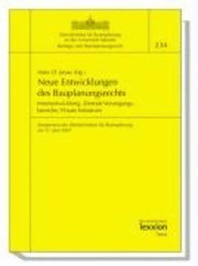 Hans D. Jarass - Neue Entwicklungen Des Bauplanungsrechts: Innenentwicklung, Zentrale Versorgungsbereiche, Private Initiativen, Häftad