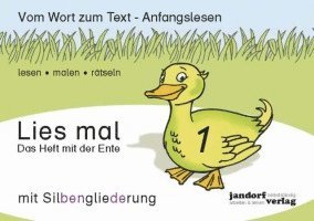 bokomslag Lies mal 1 (mit Silbengliederung) - Das Heft mit der Ente