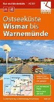 bokomslag Rad- und Wanderkarte Ostseeküste Wismar bis Warnemünde 1 : 40 000