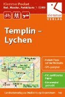 bokomslag Klemmer Pocket Rad-, Wander- und Paddelkarte Templin - Lychen 1 : 50 000