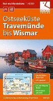 bokomslag Ostseeküste Travemünde bis Wismar Rad- und Wanderkarte  1 : 40 000