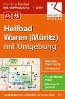 bokomslag Klemmer Pocket Rad- und Wanderkarte Heilbad Waren (Müritz) mit Umgebung 1 : 50 000