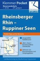 bokomslag Klemmer Pocket Wasserwanderkarte Rheinsberger Rhin ¿ Ruppiner Seen 1 : 50 000