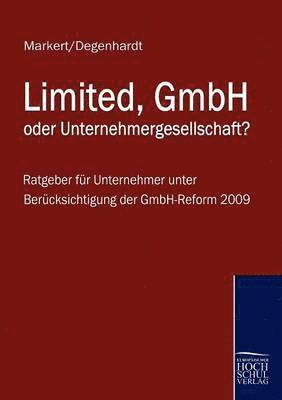 bokomslag Limited, Gmbh Oder Unternehmergesellschaft?