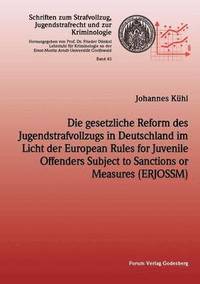 bokomslag Die gesetzliche Reform des Jugendstrafvollzuges in Deutschland im Licht der European Rules for Juvenile Offenders Subject to Sanctions or Measures (ERJOSSM)