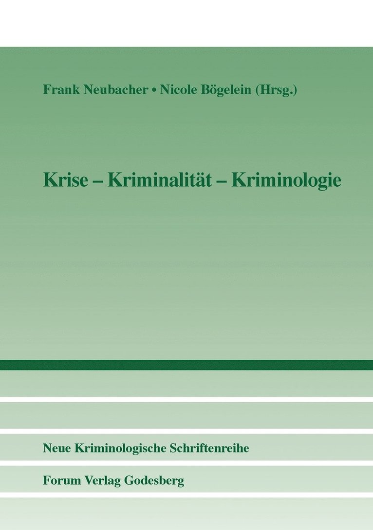 Krise - Kriminalitt - Kriminologie 1