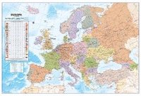 bokomslag Politische Europakarte 1:10.350.000 als Poster, deutsch, 90x60cm