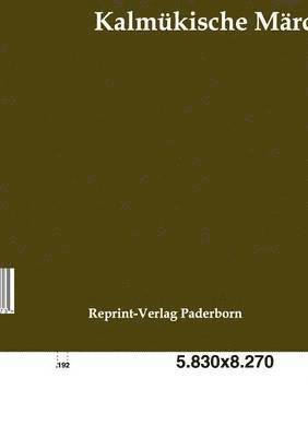bokomslag Kalmükische Märchen