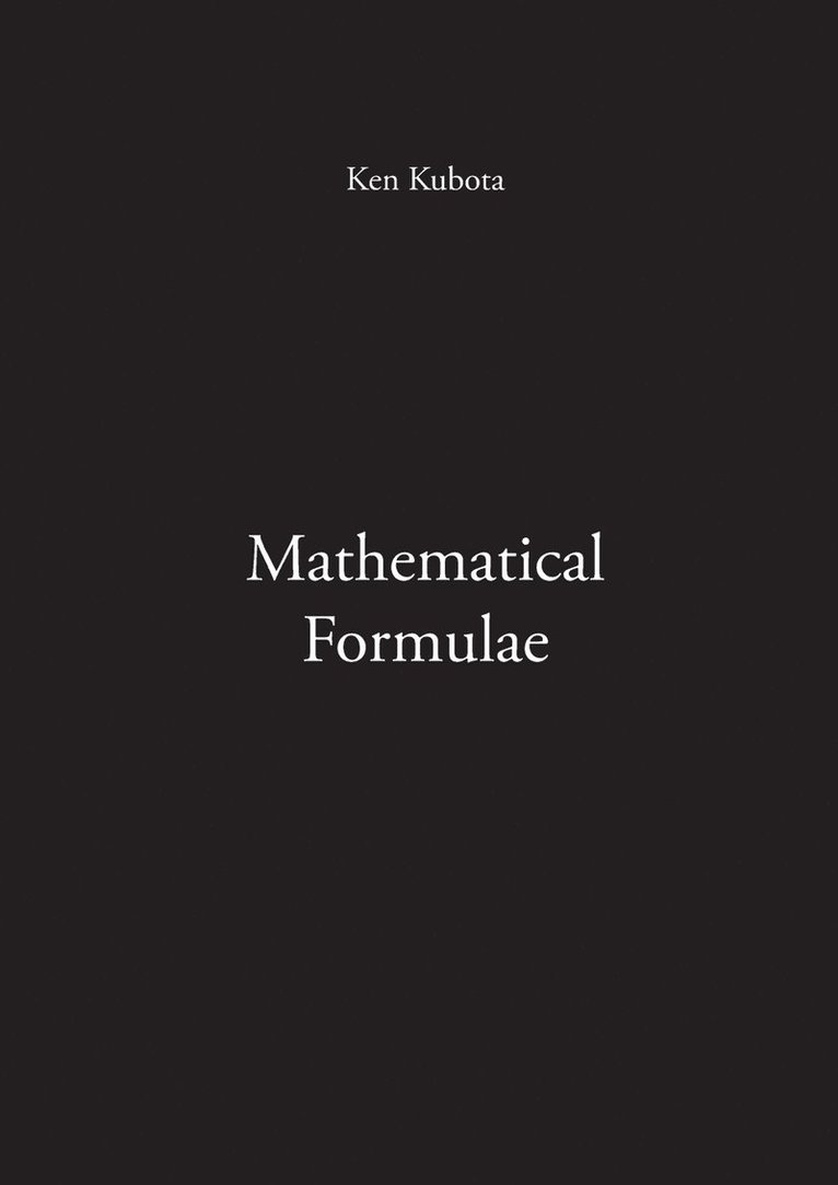 Mathematical Formulae 1