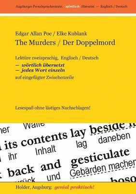 Edgar Allan Poe - The Murders / Der Doppelmord -- Lektüre zweisprachig, Englisch / Deutsch,, Häftad