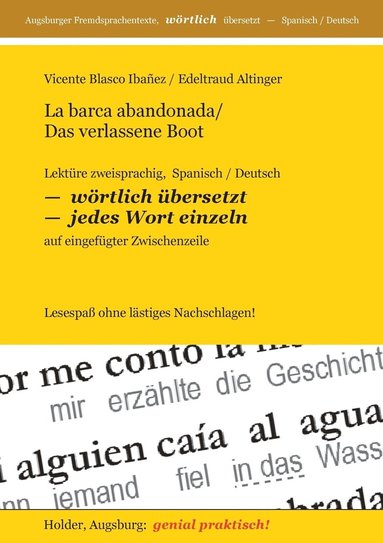 Vicente Blasco Ibanez, Edeltraud Altinger, Harald Holder - La barca abandonada / Das verlassene Boot, Häftad