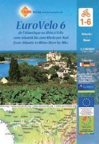 bokomslag EuroVelo 6 (Atlantic - Basel) 1:100 000