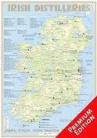 bokomslag Whiskey Distilleries Ireland - Poster 42x60cm - Premium Edition