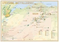 bokomslag Whisky Distilleries Speyside - Tasting Map