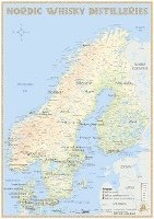 bokomslag Nordic Whisky Distilleries - Tasting Map