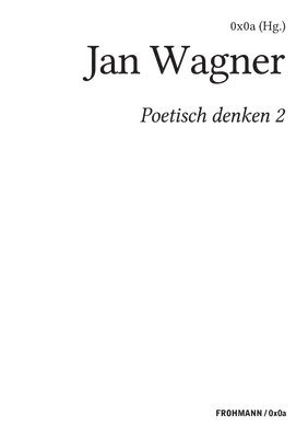 bokomslag Poetisch denken 2