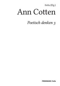 bokomslag Poetisch denken 3