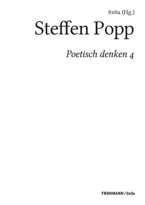 bokomslag Poetisch denken 4