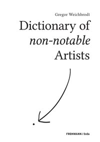 bokomslag Dictionary of non-notable Artists