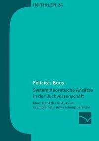 bokomslag Systemtheoretische Anstze in der Buchwissenschaft