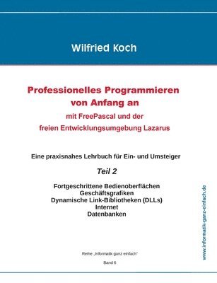 bokomslag Professionelles Programmieren von Anfang an (Teil 2)