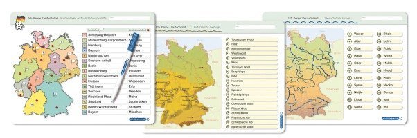 Ich kenne Deutschland - 1. Bundesländer & Landeshauptstädte, 2. Flüsse, 3. Gebirge im Set 1