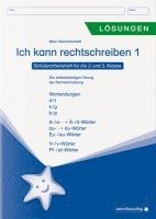 bokomslag Ich kann rechtschreiben 1 - Lösungen - Schülerarbeitsheft für die 2. und 3. Klasse