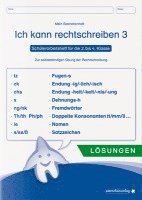 Ich kann rechtschreiben 3 - Lösungen - Schülerarbeitsheft für die 2. bis 4. Klasse 1