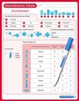 Geometrische Körper - Grundwissen - wiederbeschreibbare Lerntafel mit Stift 1