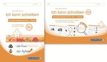 Ich kann schreiben Teil 1 und 2 im Set - Schülerarbeitshefte für die 1. Klasse