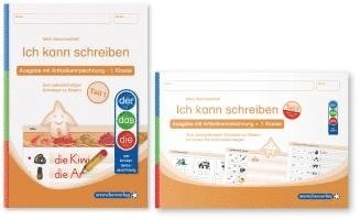 bokomslag Ich kann schreiben Teil 1 und 2 im Set - Ausgabe mit Artikelkennzeichnung (DaZ) - Schülerarbeitshefte für die 1. Klasse