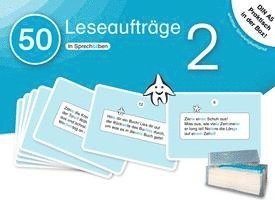 50 Leseaufträge 2 in der Box in Sprechsilben 1