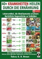 bokomslag 40+ Krankheiten heilen durch die Ernährung - Lebensmittel, die Medikamente ersetzen: Natürliche Gegenstücke zu Tabletten