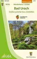 bokomslag Bad Urach - Großes Lautertal (West), Zwiefalten Wanderkarte 1:25000