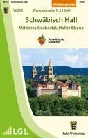 bokomslag Schwäbisch Hall - Mittleres Kochertal, Haller Ebene. Wanderkarte 1:25.000