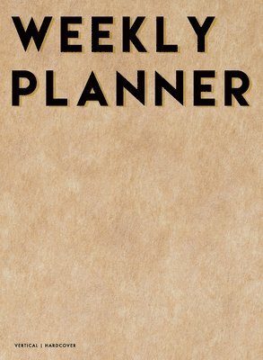 bokomslag Vertical Weekly Planner 2020-2021