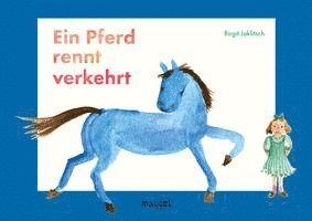 Ein Pferd rennt verkehrt