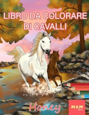 bokomslag Libro da Colorare di Cavalli: album da colorare antistress